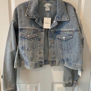 Bejeweled✨ cropped denim jacket - perfect for Eras Tour